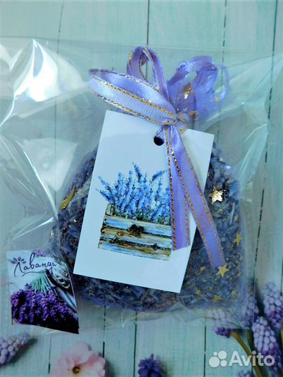 Лаванда саше с шильдиком 10х12см розн., опт