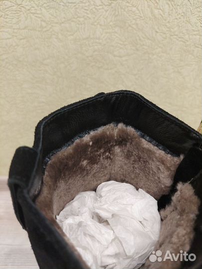 Зимние женские сапоги 37 натуральная замша