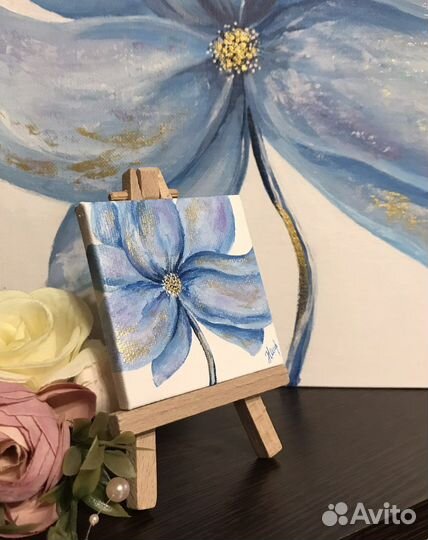 Живопись. Миниатюра на холсте. Акрил