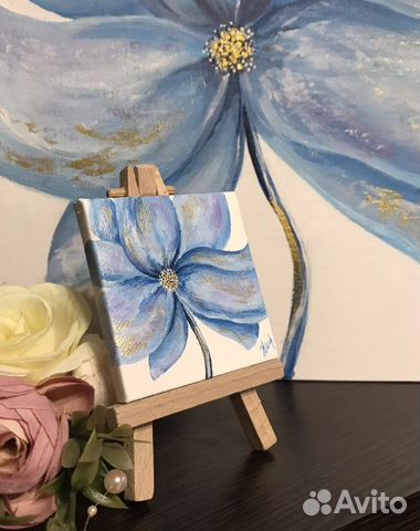 Живопись. Миниатюра на холсте. Акрил