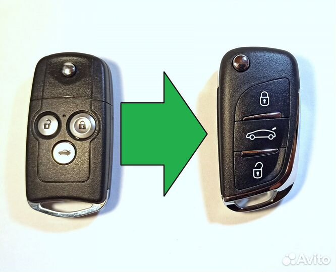 Ключ зажигания Honda Civic / выкидной / Апгрейд