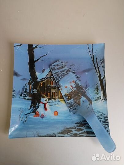 Блюдо для торта с лопаткой