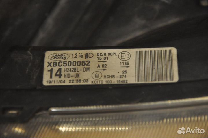 Фара левая land rover Discovery 3 L319