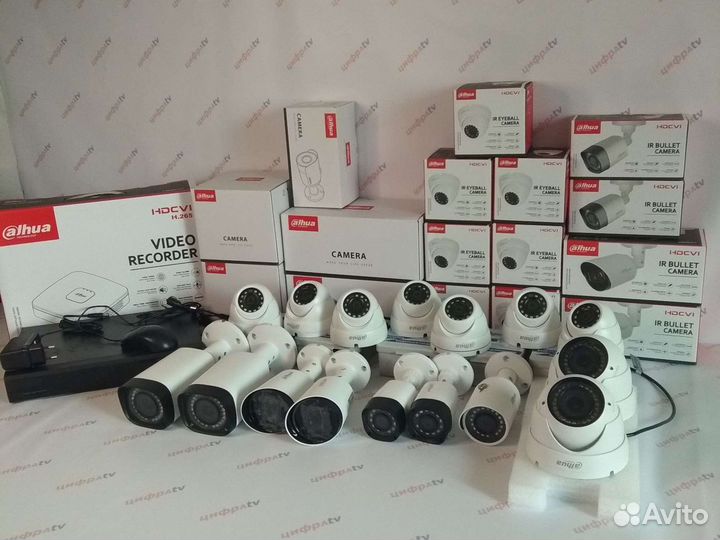 16 камер видеонаблюдения регистратор Dahua