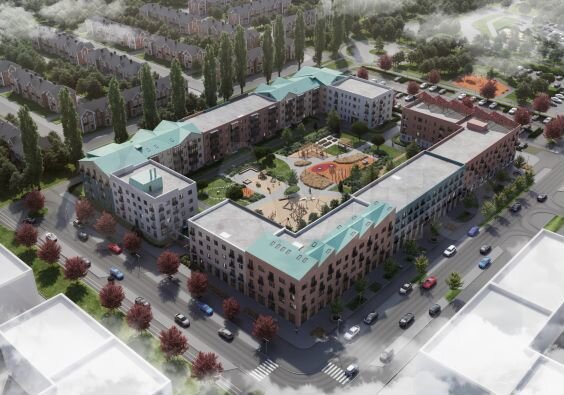 1-к. квартира, 46,6 м², 1/4 эт.