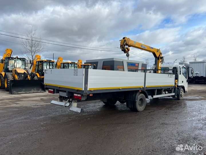 Бортовой грузовик JAC N90 с КМУ XCMG, 2023