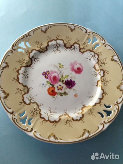 Английский фарфор Тарелка Samuel Alcock