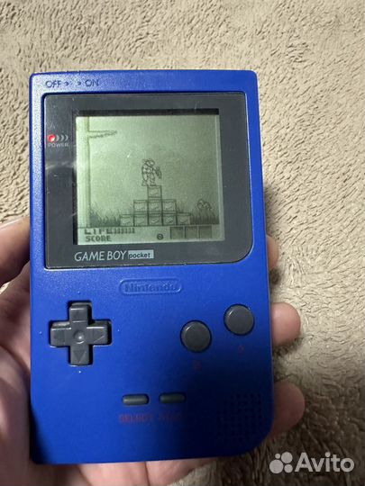 Game boy pocket в оригинальном корпусе с играми