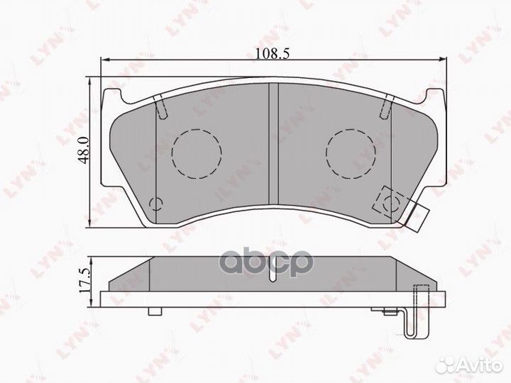 Колодки тормозные дисковые перед BD-5703