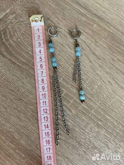 Серьги с бирюзой