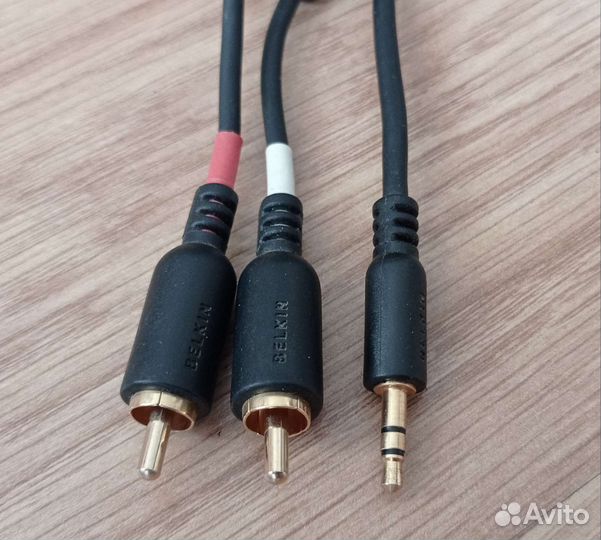 Кабель jack 3.5 мм-2RCA 2.0 метра