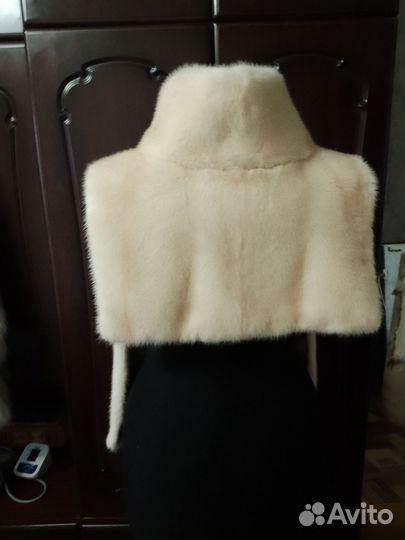 Манишка из меха норки