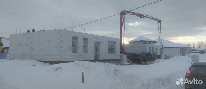 Кладка газоблока и кровля