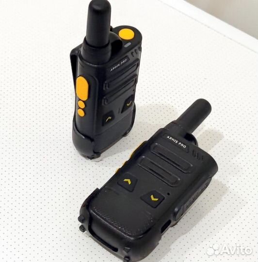 Легкая рация с наушником, комплект 2 штуки