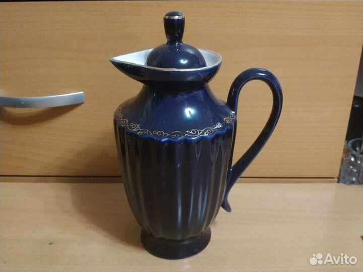 Новгородская синяя посуда кобальт