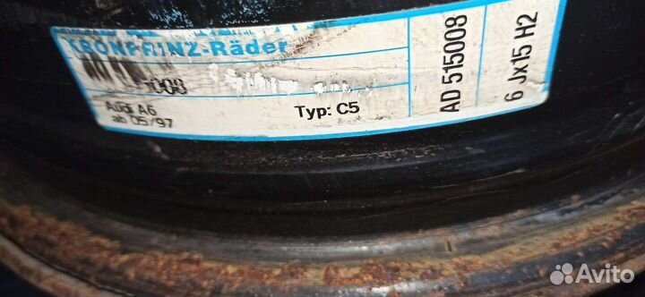 Литые диски r15 5x112 бу