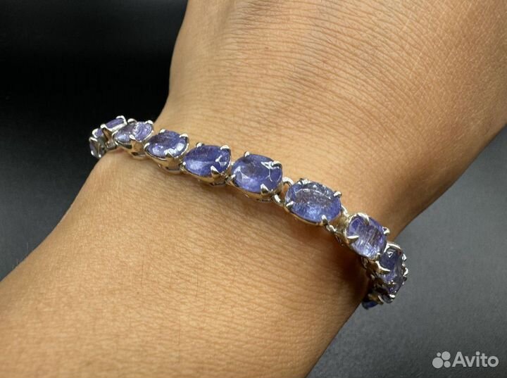 Браслет из камня танзанит
