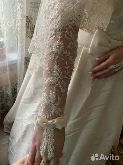 Перчатки свадебные