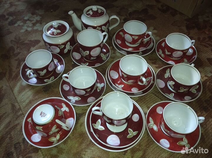 Предметы сервиза Слива Вербилки СССР