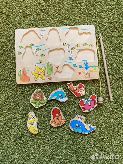 Магнитная доска рыбалка Винтик и Шпунтик