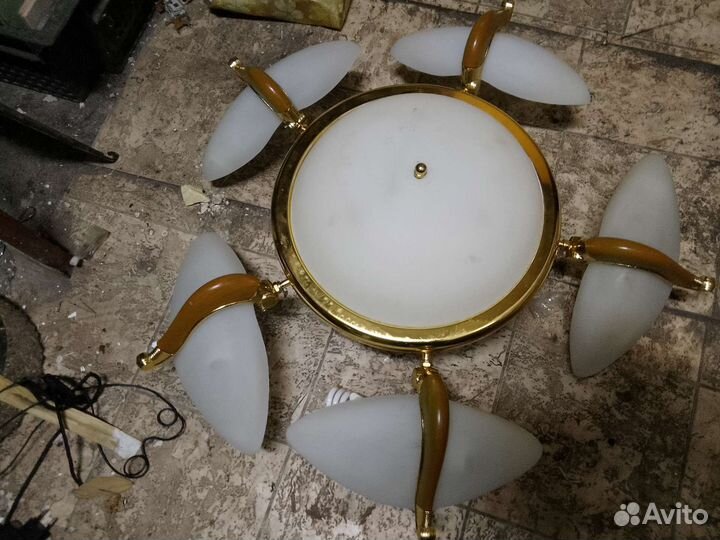 Люстра, 3штуки, винтаж