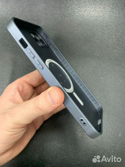 Чехол стеклянный Magsafe iPhone 14 Plus