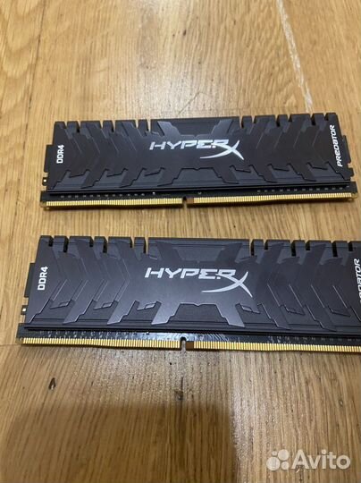 Оперативная память ddr4 2x4gb hyperx