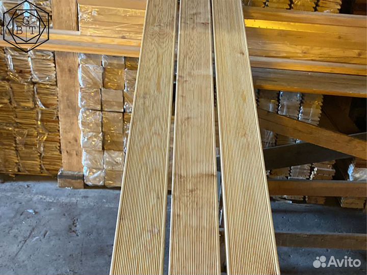 Террасная доска лиственница Вельвет сорт ав