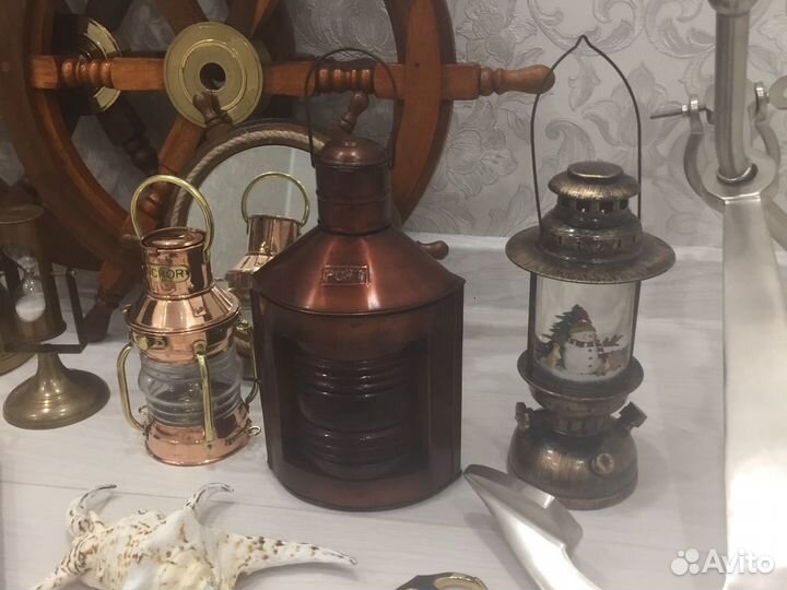 Лампа Фонарь керосиновые Рында Якорь Штурвал суд