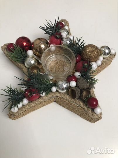 Подсвечник новогодний