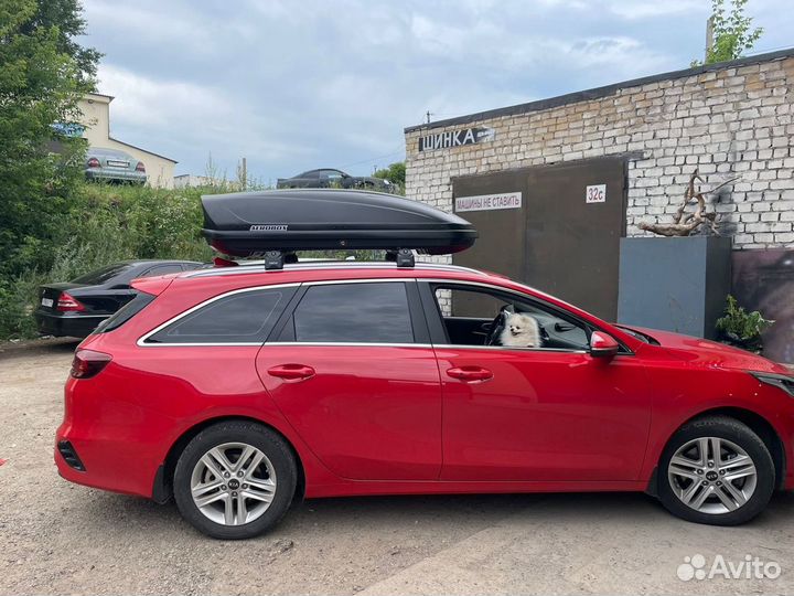 Автобокс Aerobox 470л двусторонний на Киа Сид св