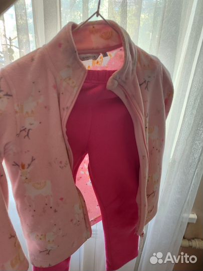 Флисовый костюм для девочки