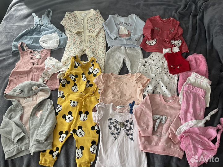 Пакет фирменной одежды для девочки 74-80