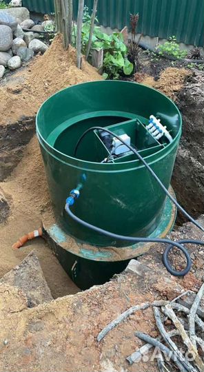 Станция очистки сточных вод био 4+Автономная канализация в частном доме Итал