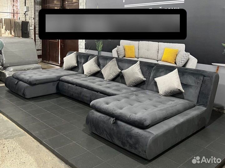 Большой п образный диван от производителя
