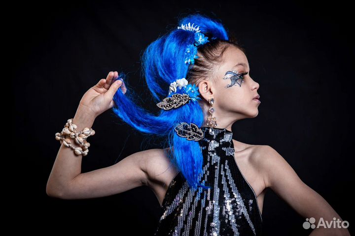 Парик, накладные хвосты и пряди, каниколоны