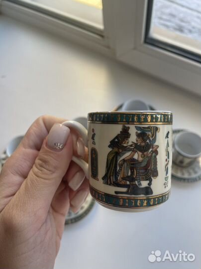 Чайный/кофейный сервиз, Египетский фарфор