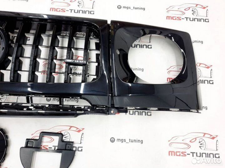 Решетка + очки All Black G-Class w464 AMG 2018+