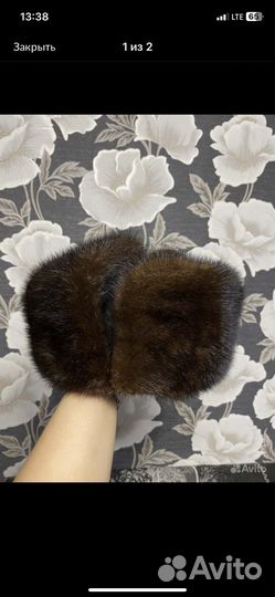 Шапка норковая женская