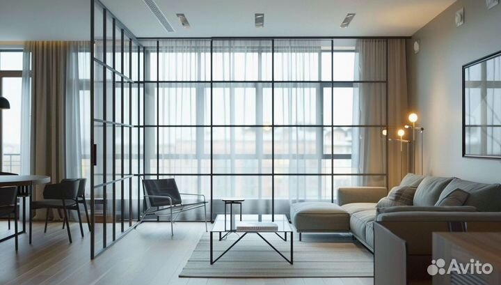 Перегородка из стекла