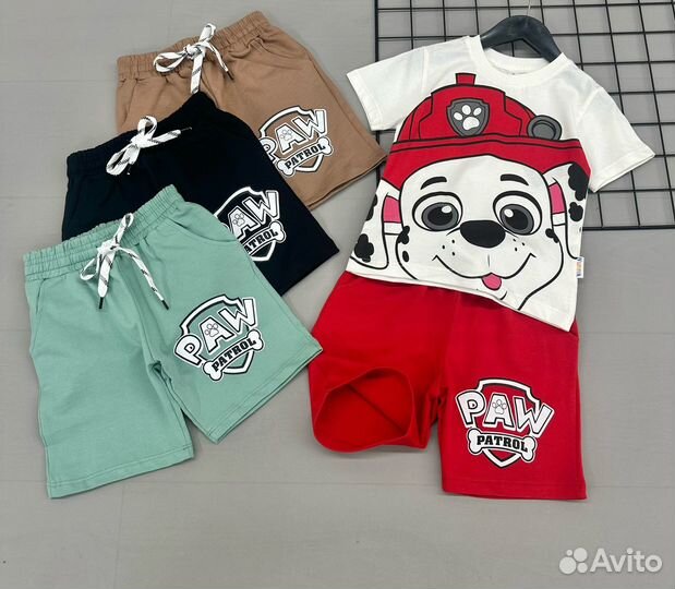 Летний костюм с шортами, 98-122