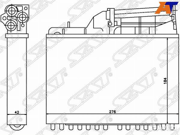 Радиатор отопителя BMW E34