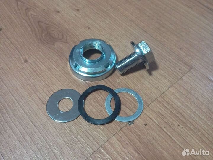 Гайка вилки руля ттр250-2 +гайка+ пыльники