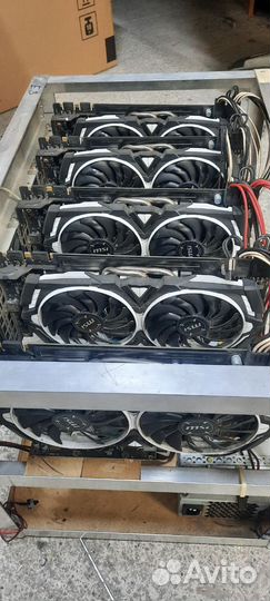 8шт. nvidia P104-100 8Gb