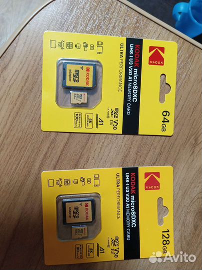 Карта памяти Kodak microSD 64, 128, 256