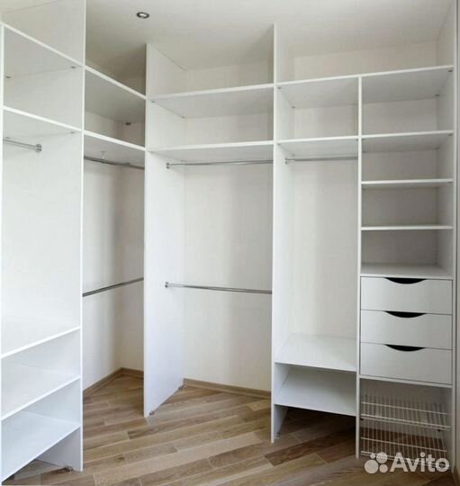 Шкаф гардеробная на заказ в рассрочку