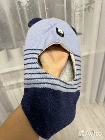 Шапка шлем для мальчика 48-50