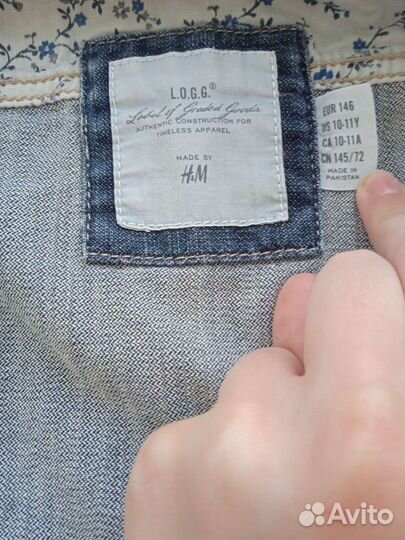 Жилетка джинсовая h&m 10-11 лет