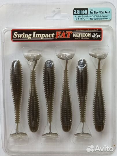 Виброхвосты Keitech Swing Impact Fat