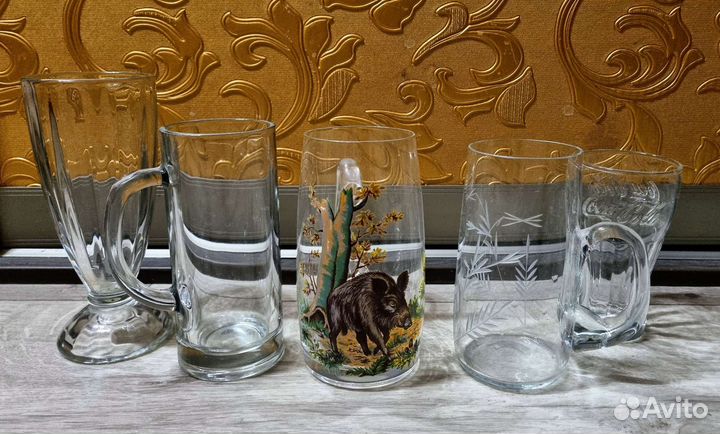 Стакан Coca-Cola Макдональдса и Пивные бокалы